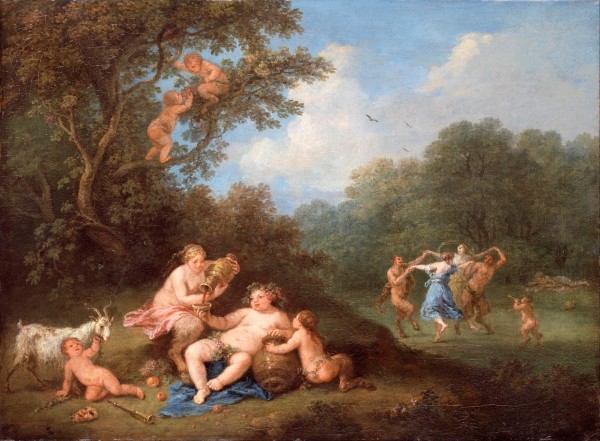 Bacchanal with symbols by Francesco Zuccarelli